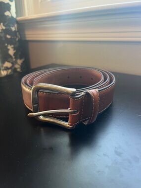 Alesbury Classic Brown Leather Men’s Belt 36